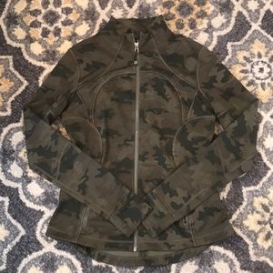 Lululemon Ebb to Street Define Camo zip up jacket
